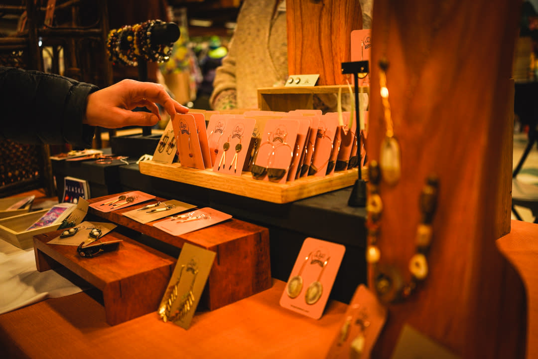 Mickee McGuire / Explore Fairbanks Jewelry shopping at bazaar