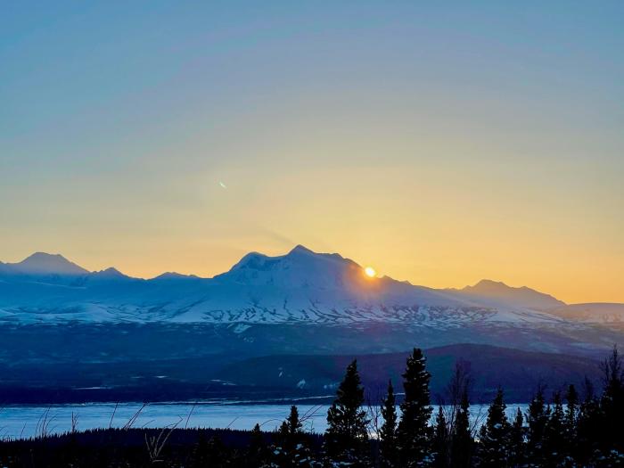 Amy Geiger Explore Fairbanks Eastern Alaska Range sunset