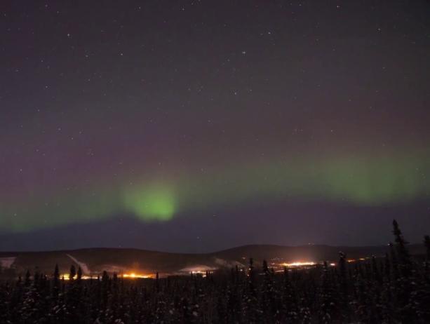 Aurora Timelapse over Fairbanks}