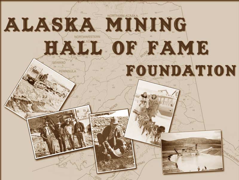 A collage of images that depict historic mining activities.